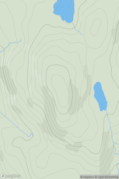Thumbnail image for Glas Bheinn [Jura, Scarba and Colonsay] [NR675959] showing contour plot for surrounding peak